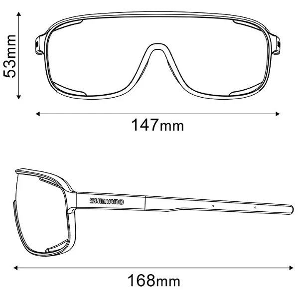 Shimano Technium Bril - Metallic Black -Ridescape OR / Clear - Afbeelding 8