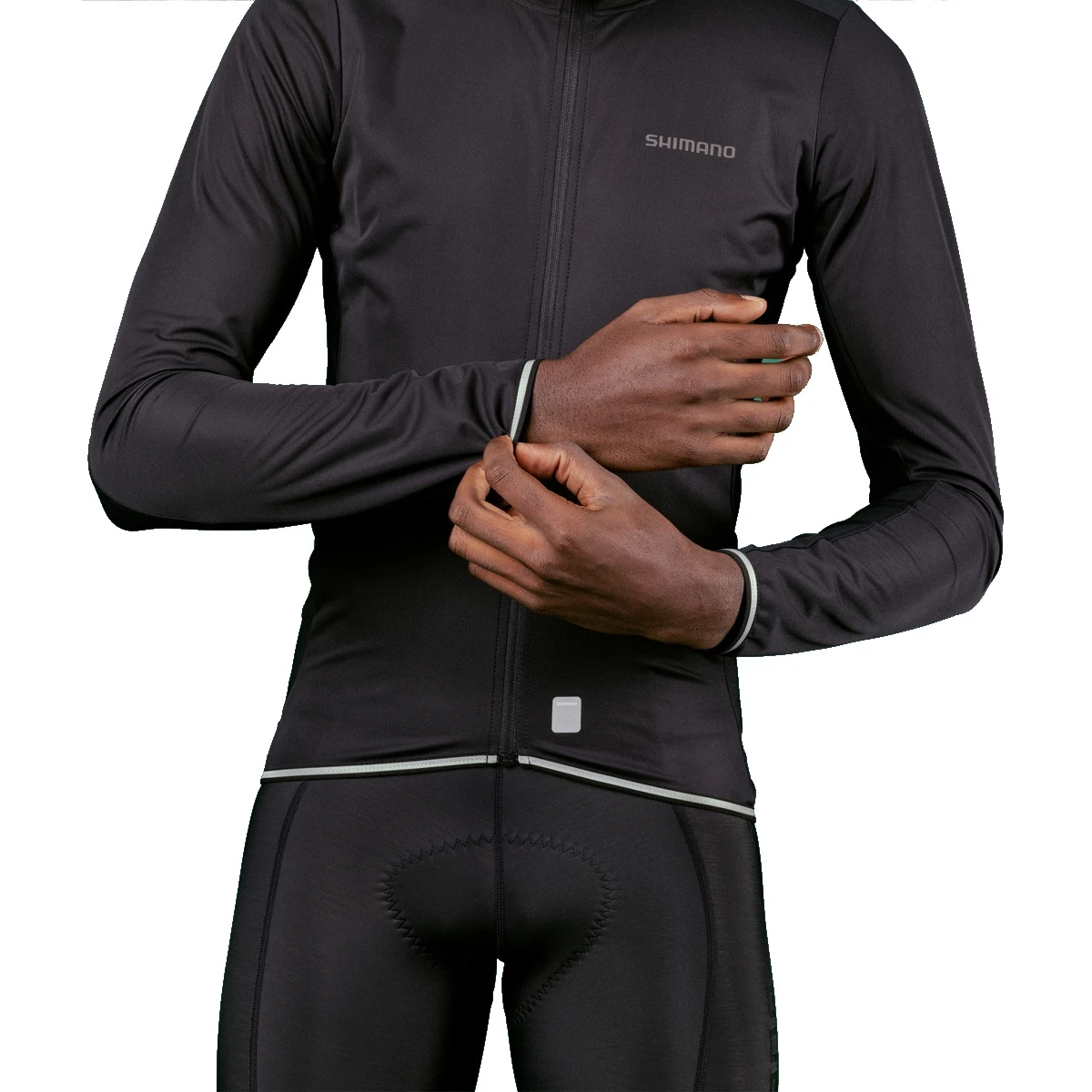 Shimano Evolve Insulated Wind Fietsshirt - Army Green - Afbeelding 3