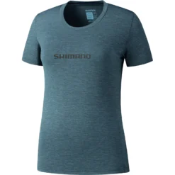Shimano Hida Tech Ti Dames T-Shirt - Blue