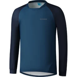 Shimano Myoko Warm MTB Fietsshirt Met Lange Mouwen - Deep Ocean