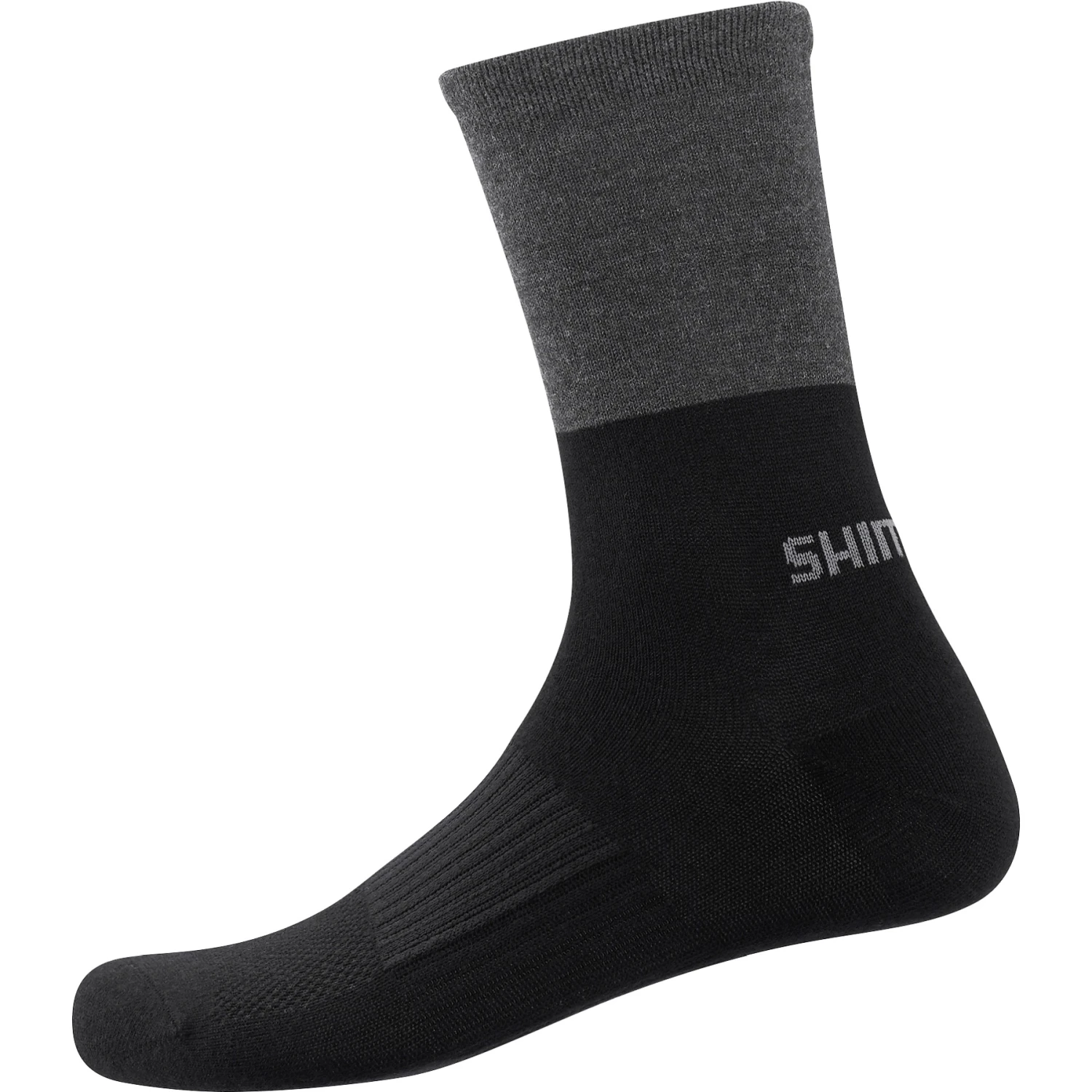 Shimano Original Wool Tall Fietssokken - Black/gray