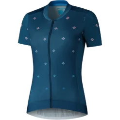 Shimano Sagami Dames MTB Fietsshirt Met Rits - Navy