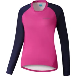 Shimano Saiko Warm Dames MTB Fietsshirt Met Lange Mouwen - Magenta
