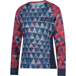 Shimano Saiko Dames Fietsshirt Met Lange Mouwen - Navy/pink