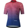 Shimano Sumire Dames Fietsshirt - Red/navy