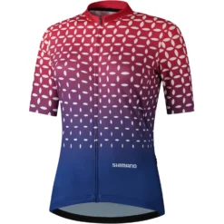 Shimano Sumire Dames Fietsshirt - Red/navy