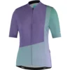 Shimano Sumire Dames Fietsshirt - Purple/green